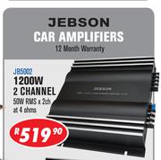 Jebson 1200W 2 Channel Car Amplifier