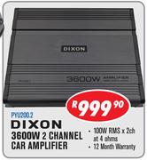 Dixon 3600W 2 Channel Car Amplifier 