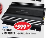 Jebson 1600W 4 Channel Car Amplifier