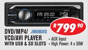 Jebson DVD/MP4/VCD/ACI Player With USB & SD Slots