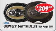 Jebson 600W 6x9” 4-Way Speaker