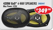 Dixon 420W 6x9” 4-Way Speaker