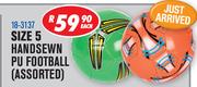 Size5 Handsewn PU Football-Each