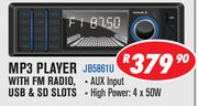 Jebson MP3 Player With FM Radio/Usb & SD Slots