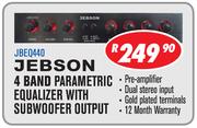 Jebson 4 Band Parametric Equaliser With Subwoofer