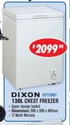 Dixon 130Ltr Chest Freezer DCF130W1