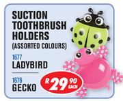 Suction Toothbrush Holders/Ladybird/Gecko-Each