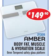 Amber Body Fat/Muscle & Hydration Scale ZFC5016