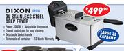Dixon 3Ltr Stainless Steel Deep Fryer DF035