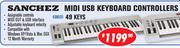 Sanchez Midi USB Keyboard Controllers 49MIDI