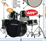 Sanchez 5-Piece Acoustic Junior Drum Set S-1300
