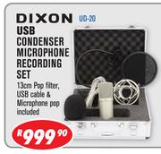 Dixon USB Condenser Microphone Recording Set UD-20