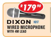 Dixon Wired Microphone With 4M Lead K817