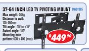 37-55 Inch LED TV Pivoting Motion DWD1265