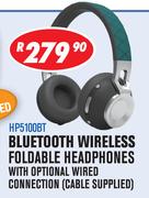 Dixon Bluetooth Wireless Foldable Headphones With Optional Wired Connection HP5100BT