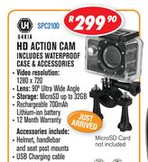 U4RIA HD Action Cam Includes Waterproof Case & Accessories SPC2100