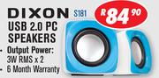 Dixon USB 2.0 PC Speakers S181