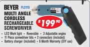 Beyer Multi Angle Cordless Rechargeable Screwdriver PLS1115