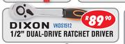 Dixon 1/2" Dual Drive Ratchet Driver VKDS1512