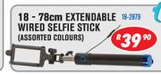 18-78cm Extendable Wired Selfie Stick 18-2879