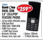 Lolipop Good One Dual Sim 2.8" Lollipop Feature Phone
