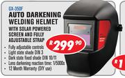Auto Darkening Welding Helmet With Solar Powered Screen And Fully Adjustable Strap GX-350F