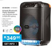 Dixon 8-Inch Bluetooth Party Speaker With Integrated Handle & RGB LED Lighting LY-BX0823
