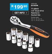 Dixon 11-Piece 1/2" Dual-Drive Ratchet & Socket Set VKDS1506