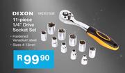 Dixon 11-Piece 1/4" Drive Socket Set VKDS1508
