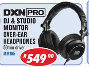 DXNPro DJ & Studio Monitor Over-Ear Headphones MM185
