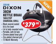 Dixon 36Cm Kettle Braai Tabletop Charcoal Grill 22014N
