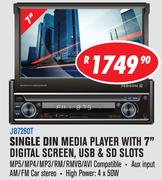 Jebson Single Din Media Player With 7" Digital Screen, USB & SD Slots