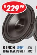 Jebson 8" 160W Max Power Car Subwoofers JB0841