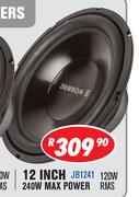 Jebson 12" 240W Max Power Car Subwoofers JB1241
