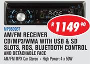 Dixon AM/FM Receiver CD/MP3/WMA With USB & SD Slots, RDS Bluetooth Control And Detachable Face
