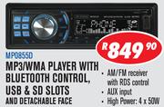 Dixon MP3/WMA Player With Bluetooth Control, USB & SD Slots And Detachable Face MP08550