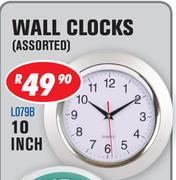 Assorted 10 Inch Wall Clock L079B