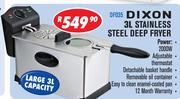 Dixon 3Ltr Stainless Steel Deep Fryer DF035