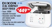 Dixon 2.5Ltr Compact Deep Fryer DF-165