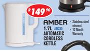 Amber 1.7Ltr Automatic Cordless Kettle AM230