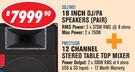 Dixon 18" DJ/PA Speakers Pair SDJ1801+ 12 Channel Stereo Table Top Mixer PM121USB