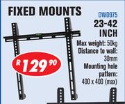 Fixed Mounts 23-42" LED & LCD TV Wall Bracket DWD975