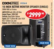DXN Pro 15" Active Monitor Speaker Single HYQ15A-M