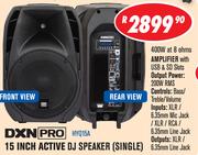DXN Pro 15" Active DJ Speaker Single HYQ15A