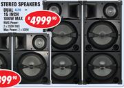 Dixon Dual 15" 1000W Max Stereo Speakers AL215