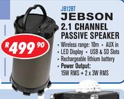 Jebson 2.1 Channel Passive Speaker With Built-In Rechargeable Battery JB12BT