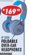 Dixon Foldable Over-Ear Headphones With In-Line Microphone IP-2050