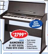 Sanchez 61 Key Digital Piano With Stand ARK818