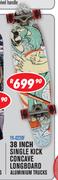 Rippa 38 Inch Single Kick Aluminium Trucks Concave Longboard YX-0220F-Each