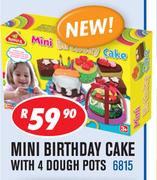 Mini Birthday Cake With 4 Dough Pots 6815